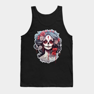 Muerta Calaca Calavera Day of the Dead Tank Top